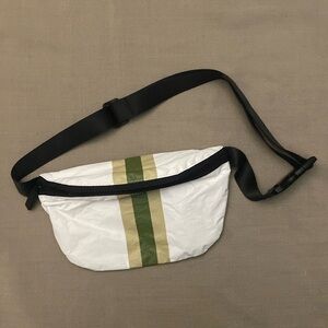 ALOHA Collection White with Green Stripe Waist Pack